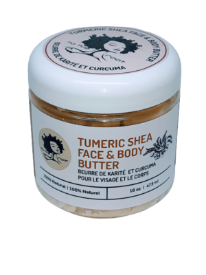 container of Turmeric Shea butter